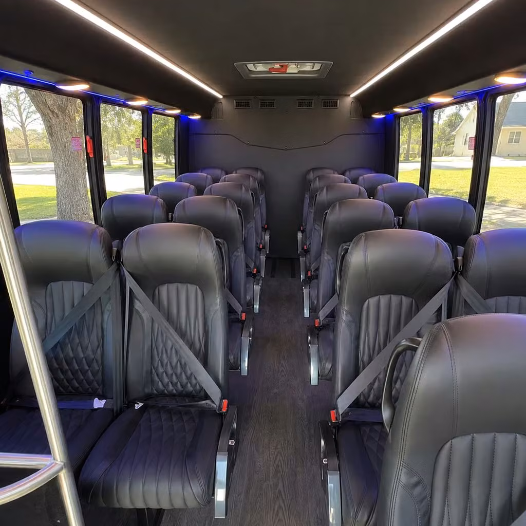 25 passenger minibus interior