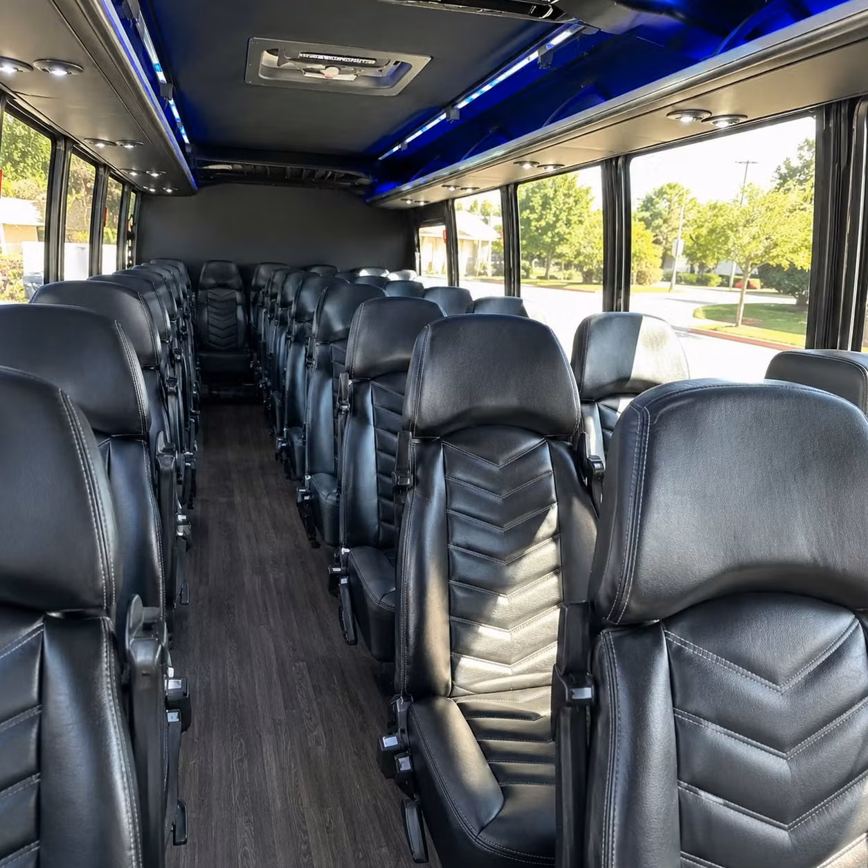35 passenger minibus inside