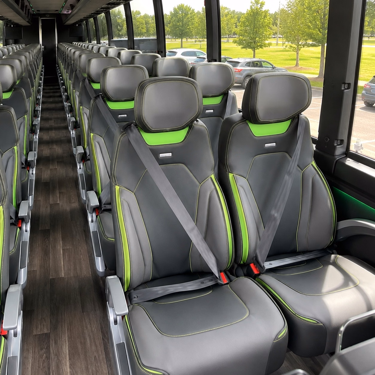 topeka charter bus interior